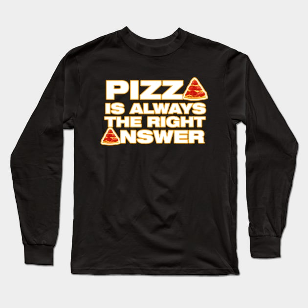 Pizza Long Sleeve T-Shirt by NineBlack